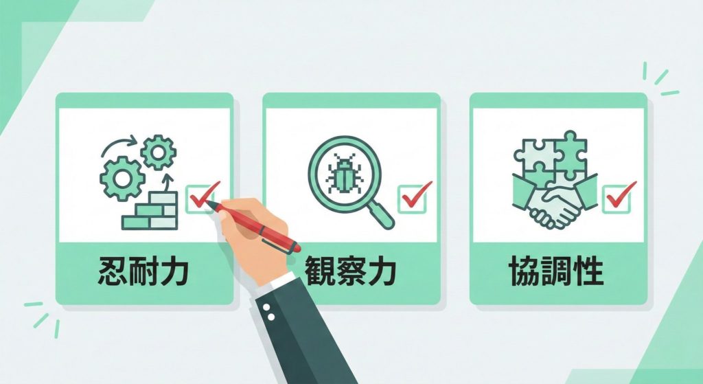 ゲームデバッグのバイト採用で重視される3つの適性（忍耐力・観察力・協調性）